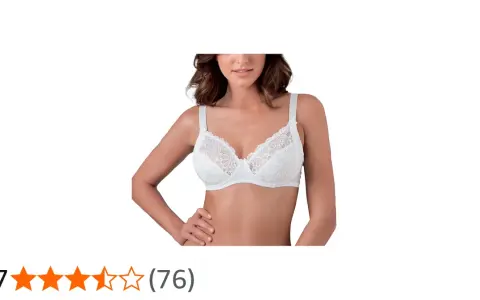 Reggiseno bianco con pizzo, coppa C, per un look elegante e confortevole.