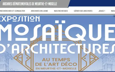 Exposition "Mosaïque d'architectures" en Meurthe-et-Moselle, une plongée dans les archives 54 de l'Art Déco.