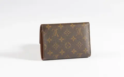 Portafoglio compatto con l'iconico monogramma, un vero marchio Louis Vuitton originale, perfetto per ogni occasione.