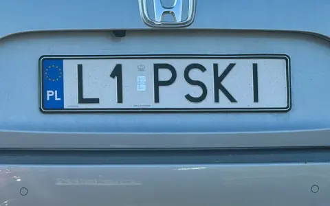 Indywidualne tablice rejestracyjne motocykl: L1 PSKI.