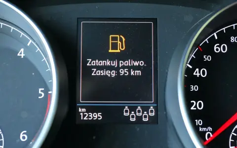 Zasięg: 95 km. Diesel na rezerwie, czas na tankowanie!