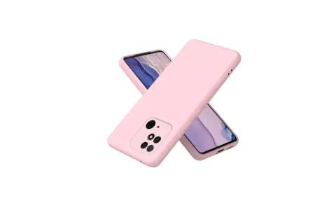Różowe etui na telefon Redmi 10C, chroniące go przed zarysowaniami.