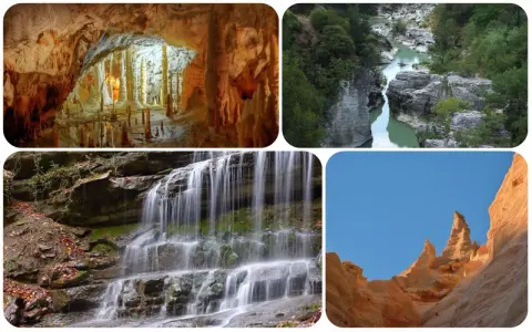 Grotte, gole fluviali, cascate e calanchi: un viaggio di trekking nelle Marche tra meraviglie naturali.