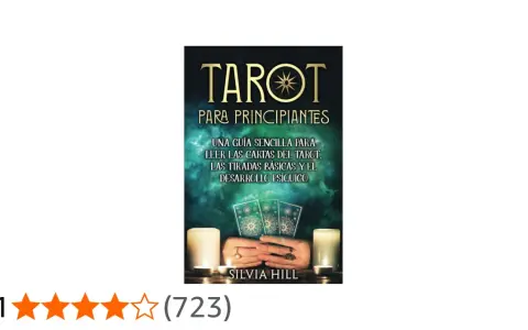 Guía para aprender tarot: "Tarot para principiantes", con cartas, velas y una reseña de 4.1 estrellas.
