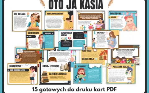 Oto jest Kasia, bohaterka książki o tym samym tytule. Dziewczynka zmaga się z zazdrością o młodszą siostrę.