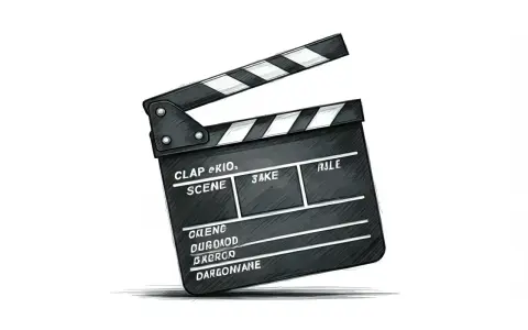 Clap de fin pour ce tournage ! Une claquette de cinéma, prête pour la prochaine scène.