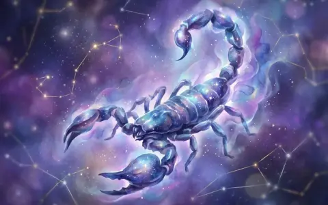 Skorpion w kosmicznej poświacie, otoczony konstelacjami. Czy to dowód, dlaczego skorpion to najważniejszy znak zodiaku?