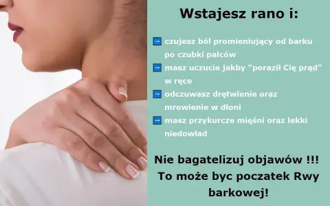 Ból od barku po palce, mrowienie, drętwienie ręki? To mogą być objawy rwy barkowej. Nie ignoruj ich!