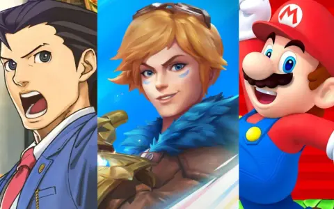 Phoenix Wright, Ezreal z League of Legends i Mario – bohaterowie popularnych gier, idealni na gry dla dorosłych na telefon.