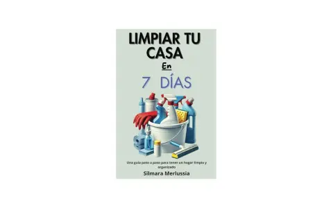 Guía para limpiar tu casa de presencias y desorden en 7 días. Incluye cubeta con guantes, esponja, botellas de limpiador y más.