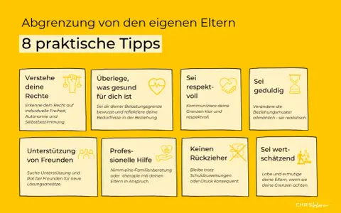 8 Tipps für gesunde Grenzen zu Eltern, die helfen, wenn man sich um erwachsene Kinder sorgt.