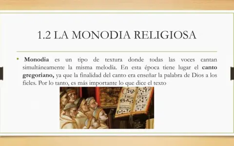 Ilustración de monjes cantando canto gregoriano, un ejemplo de compositores de la edad media.