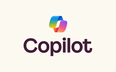 Logo Copilot: tęczowa wstążka i nazwa marki.