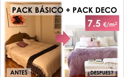 Transforma tu dormitorio sin cambiar muebles. Antes, una cama sencilla. Después, un oasis acogedor con textiles y cojines. ¡Renovar dormitorio sin cambiar muebles es posible!