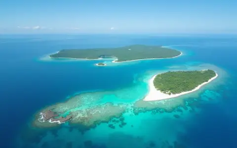 Rajskie wyspy z bujną zielenią i turkusową wodą, otoczone rafą koralową. Czy to właśnie tak wygląda Zanzibar?