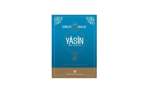 Ein Buch mit dem Titel "Yâsîn" auf Türkisch, das Suren und Gebete erklärt. Es ist eine Anleitung, was bedeutet Yasin.