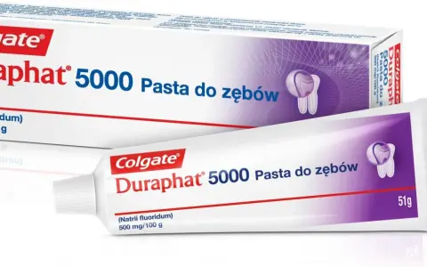 Colgate Duraphat 5000 Pasta do zębów z 500 mg fluorku sodu na 100 g. Ta pasta ma najwięcej fluoru, zapewniając skuteczną ochronę.