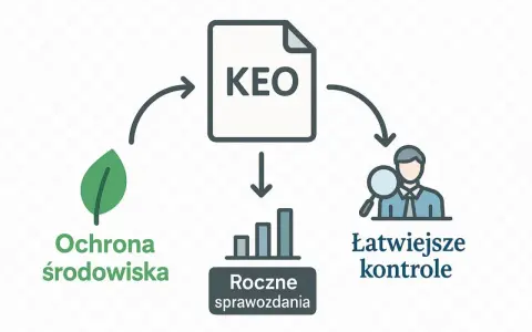 KEO ułatwia ochronę środowiska, roczne sprawozdania i łatwiejsze kontrole. To jak kod ex BDO dla ekologicznych firm.