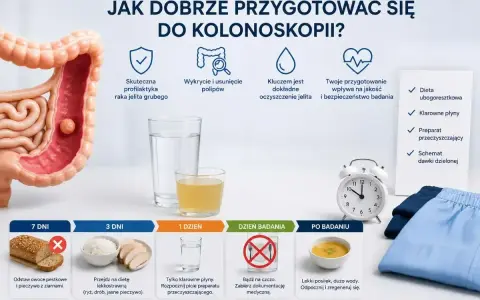 Dieta przed kolonoskopią: odstaw pieczywo z ziarnami, przejdź na lekkostrawną, pij klarowne płyny. Przygotowanie kluczem do sukcesu.