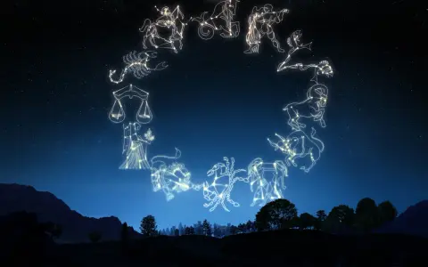Konstelacje zodiaku na nocnym niebie. Panna, która jest obok Wagi, często szuka harmonii. Jaki znak zodiaku pasuje do Panny?