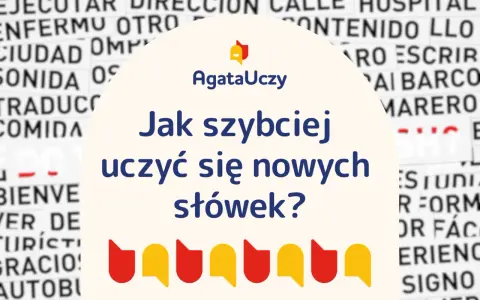 Jak szybko nauczyć się nowych słówek po hiszpańsku? Tło to tekst z hiszpańskimi słowami.