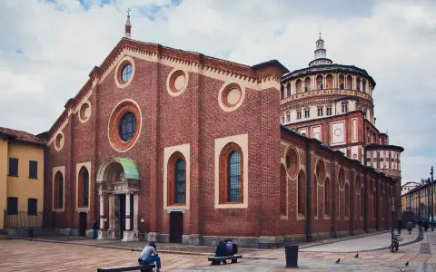 Bazylika Santa Maria delle Grazie w Mediolanie, miejsce słynnej Ostatniej Wieczerzy.