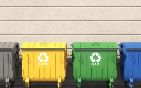 Segregacja śmieci w bloku to obowiązek. Kara za niesegregowanie śmieci może być dotkliwa. Oto kosze na plastik i szkło.