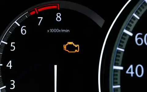 Kontrolka "check engine" świeci się na desce rozdzielczej. Czy można jeździć? Lepiej sprawdzić przyczynę u mechanika.