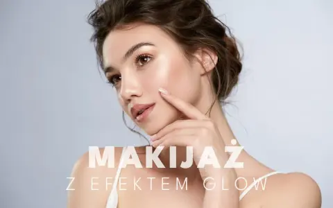Delikatny makijaż glow na wesele, podkreślający naturalne piękno. Skóra promienieje subtelnym blaskiem, idealnym na ten wyjątkowy dzień.