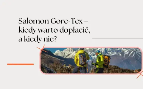 Dwóch turystów w górach, jeden z plecakiem, drugi z kijkami. Ich kurtki z membraną Gore-Tex chronią przed zimnem i wilgocią.
