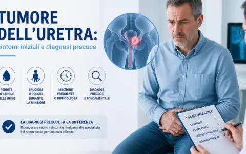 Tumore dell'uretra: perdite di sangue, bruciore, minzione difficile sono sintomi da non sottovalutare. La diagnosi precoce è fondamentale.