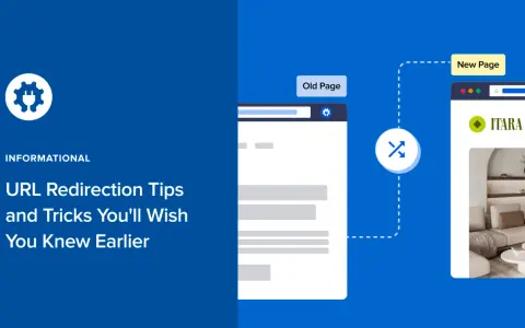 Illustration montrant comment modifier l'URL d'une page WordPress pour rediriger vers une nouvelle page.