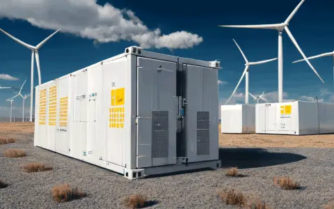 Energilager vid vindkraftspark i Sverige, en lösning för att undvika elbrist.
