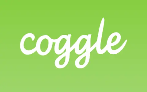 Il logo Coggle, ideale per creare coggle mappe gratis, su sfondo verde chiaro.