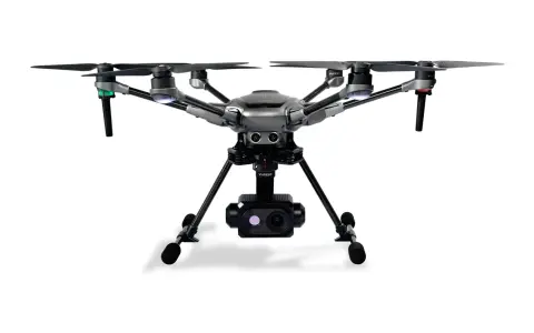 Der Yuneec H520E-Drone mit seiner Wärmebildkamera ist bereit für anspruchsvolle Aufnahmen.