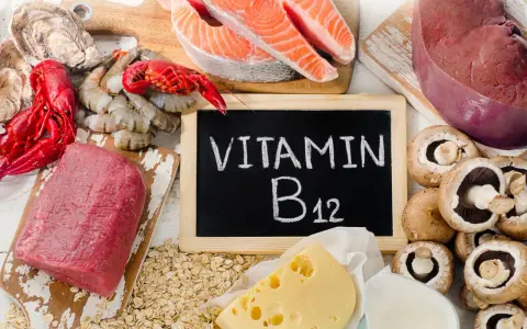 Wapń, ryby, mięso, wątróbka, jajka, ser, grzyby, owsianka - to produkty bogate w witaminę B12, która pomaga w prawidłowym funkcjonowaniu układu nerwowego.