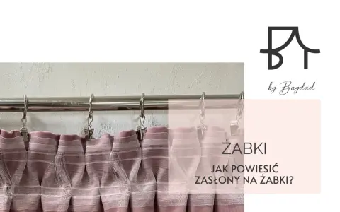 Zasłony na karniszu wiszą na żabkach. Dowiedz się, jak założyć żabki na karnisz, by Twoje zasłony wyglądały idealnie.