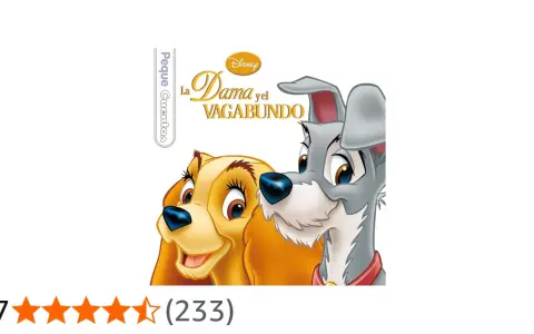 La Dama y el Vagabundo, dos perros de Disney, se miran tiernamente.