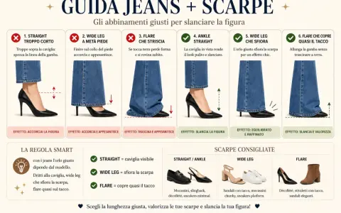 Guida jeans e scarpe: come abbinare i modelli per slanciare la figura, con consigli per un matrimonio in jeans uomo.