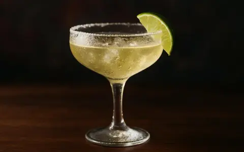 En svalkande margarita med saltkant och lime, perfekt för ett somrigt margarita recept.