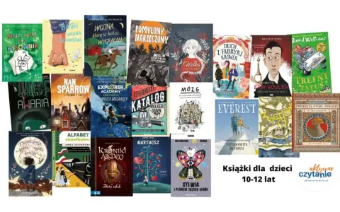 Książki dla 12 latki: "Moje życie jako rysownik", "Nan Sparrow", "Explorer Academy", "Kroniki Archeo" i wiele innych przygód.