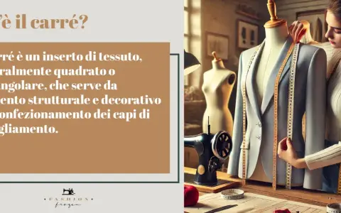 Il carré, un inserto di tessuto quadrato o rettangolare, è fondamentale per la struttura e l'estetica dei capi d'abbigliamento.