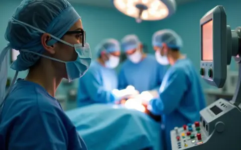 Anestezjolog w masce i czepku obserwuje operację. Zastanawiasz się, ile zarabia anestezjolog?