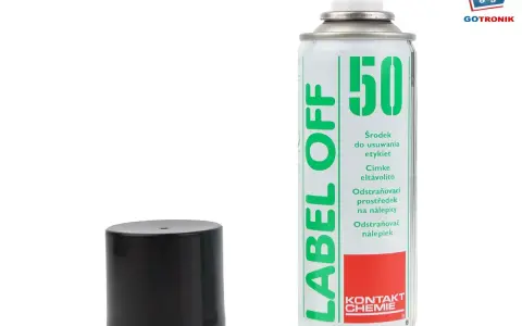 Spray "LABEL OFF" do usuwania kleju po naklejce z plastiku. Skuteczny sposób na pozbycie się resztek kleju.