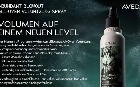 AVEDA Abundant Blowout All-Over Volumizing Spray für sofortiges, schwereloses Volumen und 24h Halt. Dein Blow-dry Must-have!
