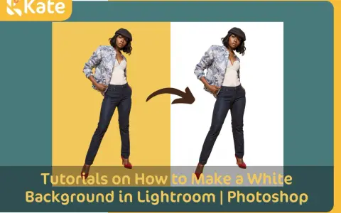 Una mujer posa con un fondo blanco. Tutoriales para crear un fondo blanco en Lightroom y Photoshop.