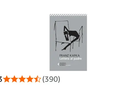 Copertina di "Lettera al padre" di Kafka, con un'illustrazione stilizzata di un uomo seduto. Un riassunto del libro.