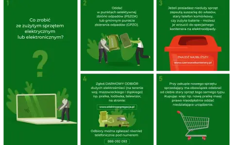 Gdzie oddać stary laptop? Zużyty sprzęt elektroniczny można oddać do PSZOK, GPZO, specjalnych kontenerów, zgłosić darmowy odbiór lub oddać przy zakupie nowego.