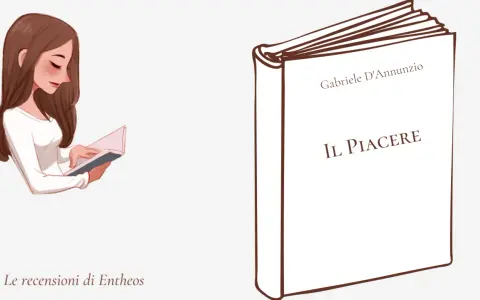 Una ragazza legge "Il Piacere" di D'Annunzio, immergendosi nella trama.