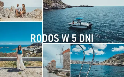 Rodos w 5 dni: para na skałach, łódź na morzu, widok na Lindos, wiatraki i kąpiel w turkusowej wodzie. Odkryj najpiękniejsze miejsca!